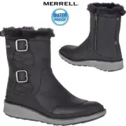 New Merrell TREMBLAND POLAR Buckle Waterproof Women's Zip Up Winter Boots Size