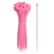Zip Ties Plastic Cable Ties, Wire Tie 4 Inch - (1000 Pack, Pink)