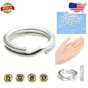 Polished 100pc 925 Sterling Silver Jump Rings for Crafting Jewelry Elegance