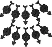 10pcs Pointer Arrow Plastic Plaything Desktop Arrow Turntable DIY Accessory Party Game Props Pointing Stick Classroom Pointers for Teachers Black Plastic