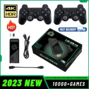 HDMI 4K TV Game Stick 64G 20000+ Game Video Game Consoles + 2x Wireless Gamepad