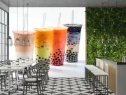 3D Pearl Tea G117 Bubble Tea Milk Tea Shop Wallpaper Wall Murals Self-adhesive