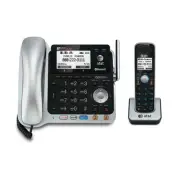 AT&T Phone Line Cell Tech TL86109 2-Line DECT 6.0 with Bluetooth New Free Ship