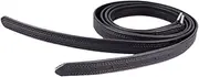 Perfk 2 Pieces Straight Leather Stirrup Straps Sturdy Non Stretch Premium Adjustable Accessories Stability Horse Riding Equipment