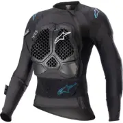 Alpinestars Bionic Action V2 Stella Black/Cyan Womens Body Armour Jacket