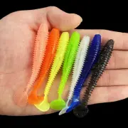 Effective 50 Soft Plastic Fishing Lure Tackle Paddle Tail Grub Worm Bream