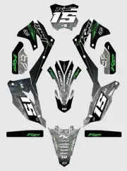 Kawasaki KXF 450 2019 2020 2021 Full custom sticker kit BOSS STYLE decals