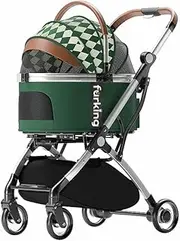 Dog Stroller | Dog Pram | Fur King Lux Pet Pram/Stroller - Green