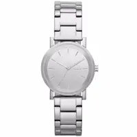 在飛比找PChome24h購物優惠-DKNY 紐約風格時尚三針腕錶-鏡面銀