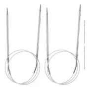 2pcs 31.5" Circular Knitting Needles US 7/4.5mm Needles 5.51" Short