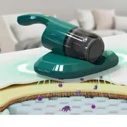 Handheld Wireless UV Dust Mite Remover Vacuum Cleaner for Bedding Sofa Mattress Green
