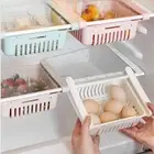 New Kitchen Article Storage Shelf Refrigerator Drawer Shelf Plate Layer 4PCS