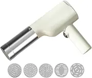 Handheld Electric Pasta Maker,Portable Noodle Maker with 6 Pasta Discs Automatic Pa-sta Make-r Machine with Measuring Cup Portable Electric Noodle Make r,Manual Homemade Spaghetti Machines