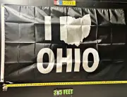 Ohio State Flag FREE SHIPPING 5 Against The World B Beer Dorm Room Sign USA 3x5'