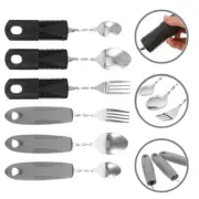 6 Pcs Anti-shake Tableware Man Adaptive Eating Drinking Utensils Dining