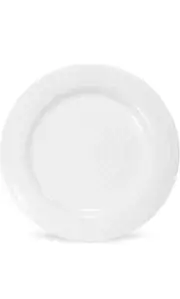 Portmeirion Sophie Conran Porcelain Round Dinner Plate, 11-Inch. White. Set Of 3