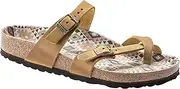 [Birkenstock] Women's Mayari Birkibuc Sandal, Gold, 6