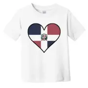 Cute Dominican Flag Heart - Dominican Republic Infant Toddler Shirt