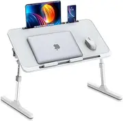 Laptop Desk for Bed,Gaming Desk with Large Workspace,Laptop Bed Stand with Tablet & Phone Slot,Light Weight Foldable Portable Lap Desks for Couch Chair Floor Desks,Small Computer Table for Bedroom