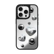 iPhone 16 Pro Mirror Case MagSafe Compatible Chrome Love