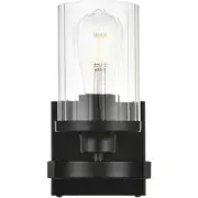 Living District LD7316W5BLK Saanvi 1 Light 5 inch Black Bath Sconce Wall Light