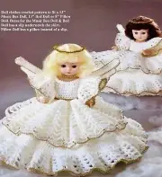 13" Angel Doll Clothes & Pillow Doll Crochet Pattern