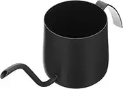 Mikinona Hanging Ear Coffee Pot Clear Teapot Teapots Cup Coffee Maker Commercial Coffee Pot Container Brew Gooseneck Mug Loose Tea Infuser Narrow Spout Coffee Pot Black 304 Stainless Steel