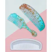 Set of 4 DIY Ornaments Moulds Silicone Craft Making Molds Resin Mould Comb Shape