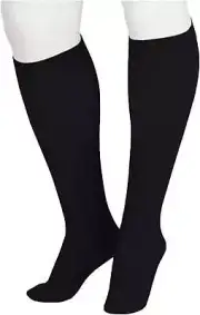 Juzo Soft 2001 Knee Highs, Dot Band CT 20-30mmHg Size: V (Black)