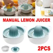 2PCS Home Use Multifunctional Lemon Press Manual Juicer Portable Citrus Squeezer
