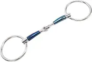 Horse Mouth Bit Snaffle Bit Eggbutt Bit Stainless Steel Soft Edge Comfort Stable Horse Accessory for Farm Use Premium Durable Resistant 5.1in 130mm