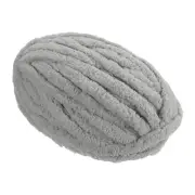 Chenille Chunky Yarn(27m/29.53yard), Polyester Bulky Large Soft Fluffy Yarn Grey