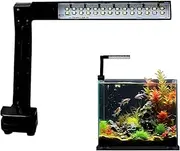 Aquarium Light Plants, Led Aquarium Lighting, 8.27 x 7.87 x 2.76 Inches, Adjustable Waterproof Fish Tank Light, White Blue Red Spectrum for Aquatic & Decorations (Multi-Colour)
