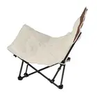 (Beige)Beach Chair Support Portable Folding Reclining Back Beach Chair For ZM