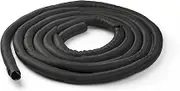 StarTech.com 15' (4.6m) Cable Management Sleeve - Flexible Coiled Cable Wrap - 1.0-1.5" dia. Expandable Sleeve - Polyester Cord Manager/Protector/Concealer - Black Trimmable Cable Organizer (WKSTNCM2)