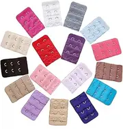12 pcs Assorted Colors Women 2-Hook 3 Rows Spacing Bra Extender Strap by Boolavard® TM. …