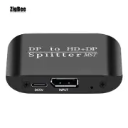 NK-W60 Portable DP to DP and HDMI-compatible Splitter 4K 60Hz/1080P 60Hz