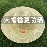 在飛比找ETMall東森購物網優惠-戶外遮陽夏季防曬工地農用大草帽