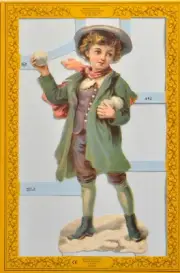Mamelok Scrap Die Cut - Victorian Child / Snowballs (Archives Collection) A52