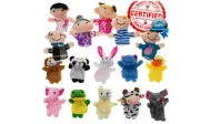 Finger Puppet Set Teachers Puppets Storytelling Reading Students Children 16 Pcs