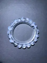 9.9mm Natural Clear White Blue” Feather ”Quartz Crystal Bracelet AAA