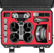 Avata 2 Case,Waterproof Carrying Hard Case for DJI Avata 2 Fly More Combo with DJI Goggles 3/RC Motion 3/FPV Remote Controller 3,Battery Charging Hub,FPV Drone Accessories