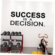 Wall Sticker, Inspirational Wall Decals, (Easy to Small Success is a Decision