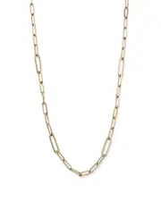 Alberto Amati 14K Yellow Gold Paperclip Link Chain Necklace, 18