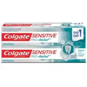 Double Pack Colgate Sensitive Pro-Relief ORIGINAL Fluoride Toothpaste110g-2tubes