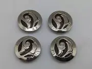 WESTERN ARGENTIUM CONCHOS screw back 1" - Set of 4