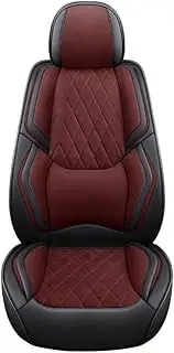 QIOZO ar Seat Covers Universal Full Set for MG ZR MG ZS MG ZT MG ZT- T MGA MGB MGB GT MGC MGF MGR V8 MGY Midget Mon Auto Parts/Waterproof/Claret