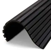 Modern Furniture WOODFLEX Flexible Acoustic Wood Slat Wall Panel - Black Veneer