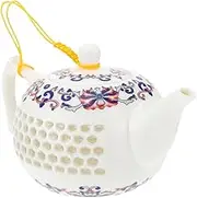 KICHOUSE 1Pc Ceramic with Built Filter Screen Kung Fu Teapot for Easy Brewing Elegant Teaware for Home Use Present for Tea Lovers