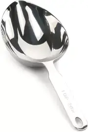 International Endurance Stainless Steel Measuring Scoop Collection, Oval, 1-Cup